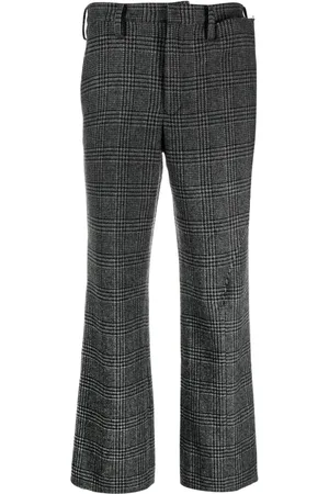 YOHJI YAMAMOTO Houndstooth straight