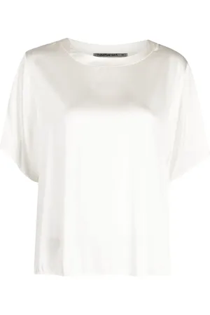 TRANSIT Panelled satin T