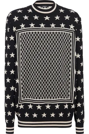 Balmain Monogram Stars wool jumper