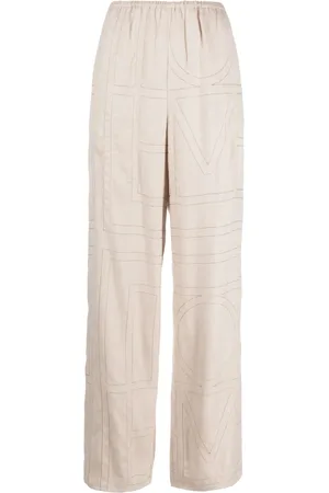 Totême Monogram flannel pajama bottoms