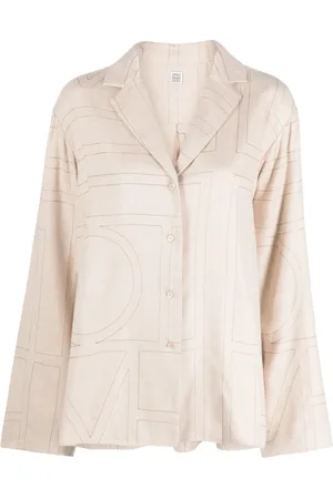 Totême Monogram flannel pajama top