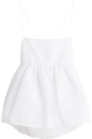 Cecilie Bahnsen Selena matelass?? cotton blend top