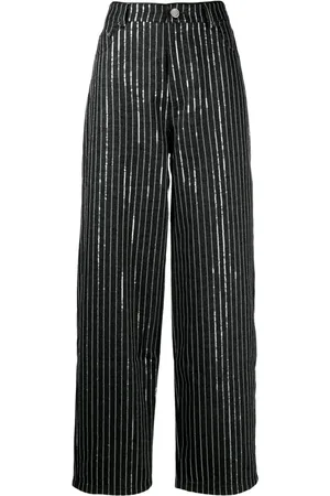 ROTATE Sequinned striped wide