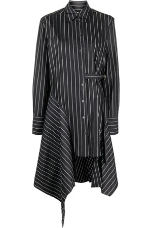 J.W.Anderson Asymmetric striped cotton shirtdress
