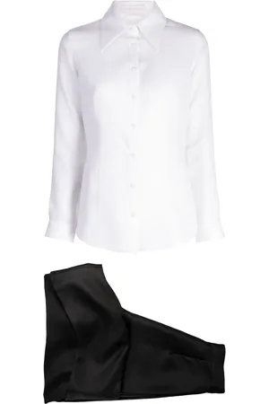 Saiid Kobeisy Mikado piqu?? trousers set