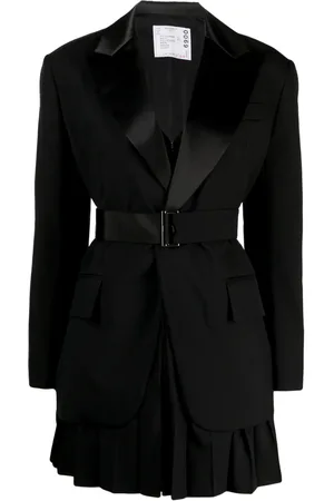 SACAI Layered belted single