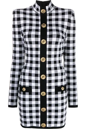 Balmain Gingham mini dress
