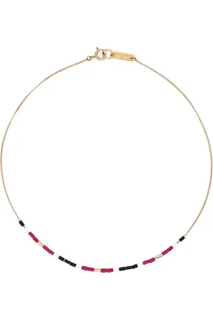 Isabel Marant New Color Strip beaded necklace