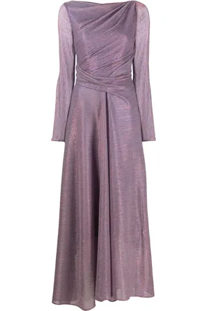 TALBOT RUNHOF Pliss?? lurex gown