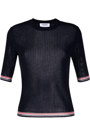 Thom Browne RWB Stripe pointelle