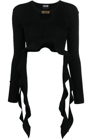VERSACE Ruffled ribbed
