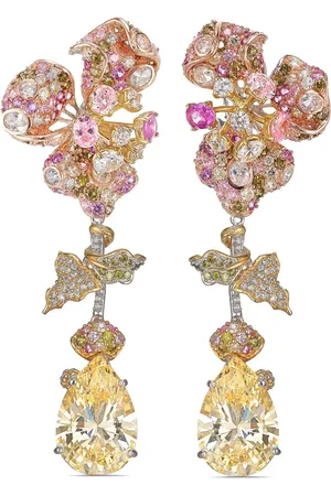 Anabela Chan 18kt gold vermeil Canary Orchid multi