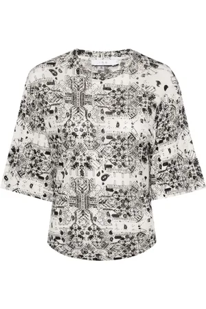 IRO Walia printed linen T