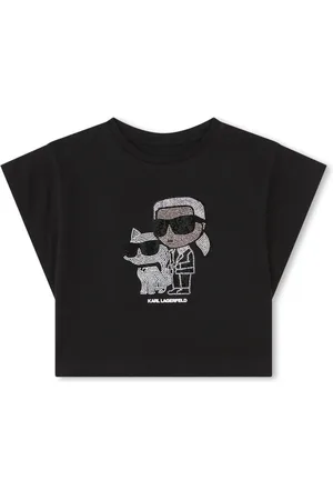 Karl Lagerfeld Ikonik embellished cotton T