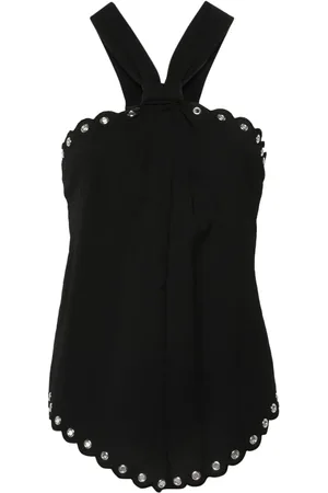 Isabel Marant Tecles scalloped sleeveless top