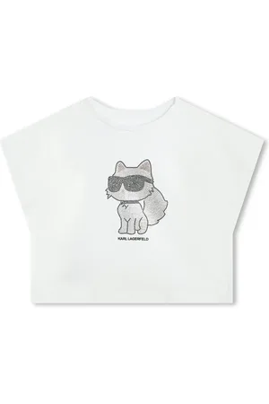 Karl Lagerfeld Ikonik embellished cotton T