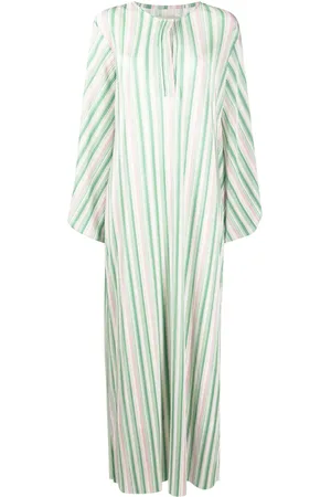 Bambah Striped pliss?? kaftan dress