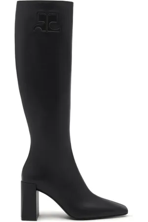 Courrèges Heritage leather knee