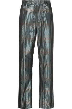 Uma Raquel Davidowicz Checked metallic straight