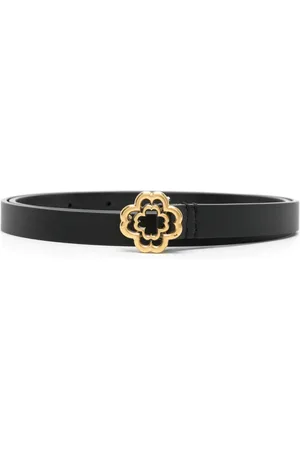 Maje Clover slim leather belt