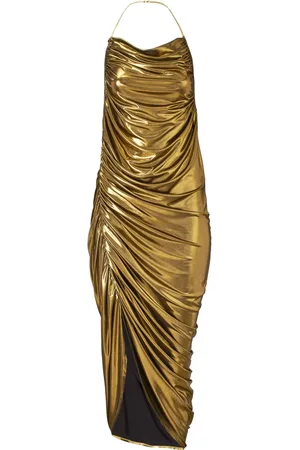 Marc Jacobs Metallic draped midi dress