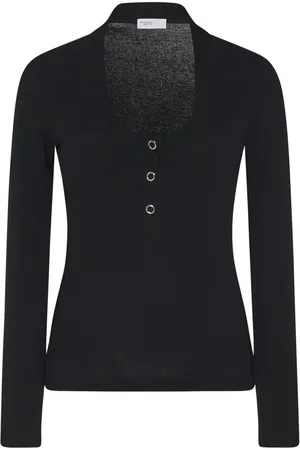 ROSETTA GETTY Henley ribbed