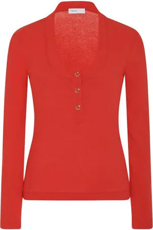 ROSETTA GETTY Henley ribbed