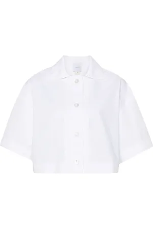 Patou Wave cropped shirt