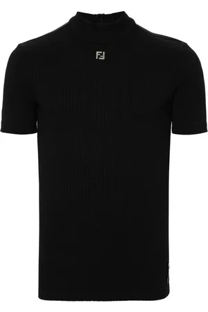 Fendi FF logo plaque ribbed T