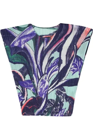 PLEATS PLEASE ISSEY MIYAKE Tardivo pliss?? tank top