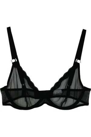 FLEUR DU MAL Sheer tulle demi bra