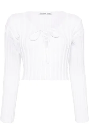 Alexander Wang Cropped ribbed sweater