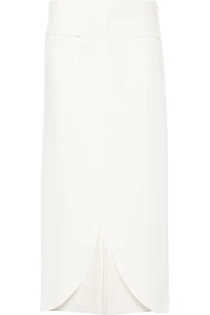 Courrèges Ellipse tailored maxi skirt