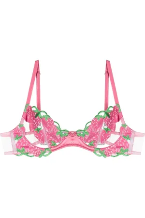 FLEUR DU MAL Wild Strawberry demi bra