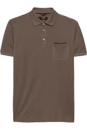MOORER Piqu?? polo shirt