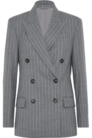 Brunello Cucinelli Pinstripe double
