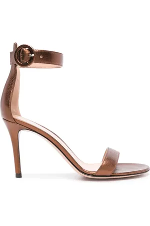 Gianvito Rossi Portofino 85mm metallic