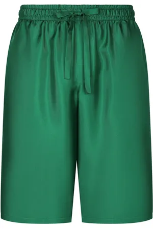 Dolce & Gabbana Embroidered silk track shorts