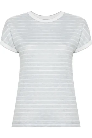 ELEVENTY Striped crew neck T