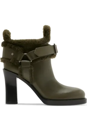 Burberry Buckled 100mm leather biker boots