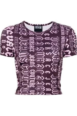 VERSACE Logomania cropped T