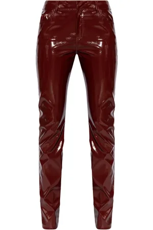 BLUMARINE Patent straight trousers
