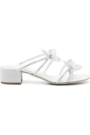 RENE CAOVILLA 40mm Cleo rhinestone floral