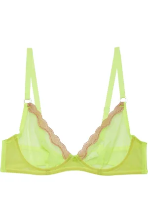 FLEUR DU MAL Sheer tulle demi bra