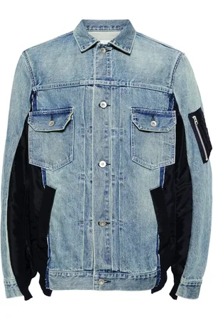 SACAI Panelled denim jacket