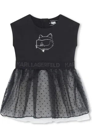 Karl Lagerfeld Ikon Choupette tulle dress