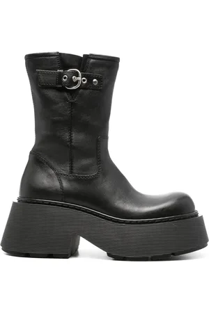 vic matiè Leather platform combat boots