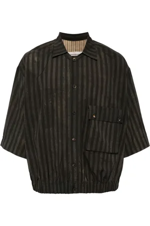 ZIGGY CHEN Striped shirt jacket