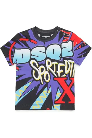 Dsquared2 Graphic logo print cotton T