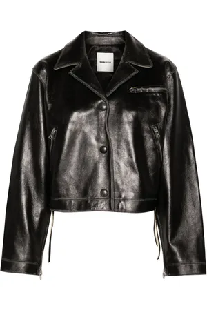 Sandro Distressed leather jacket